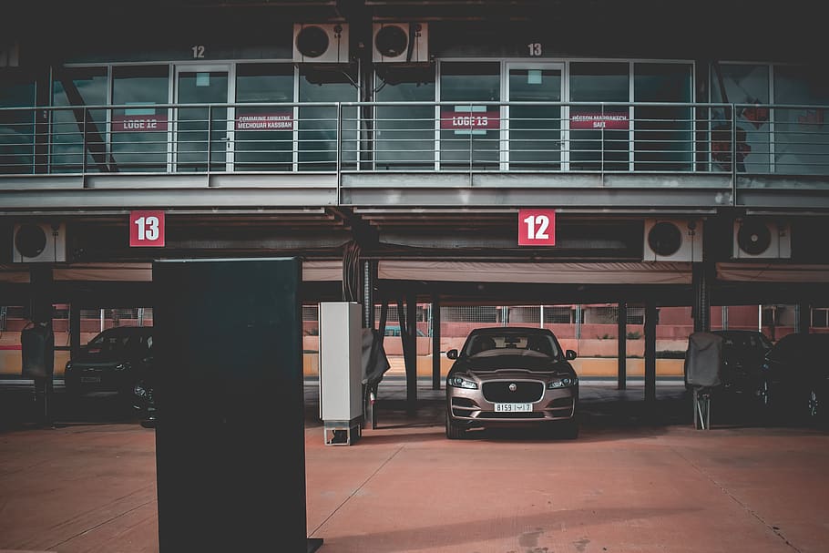 gray car under building, transportation, automobile, vehicle HD wallpaper