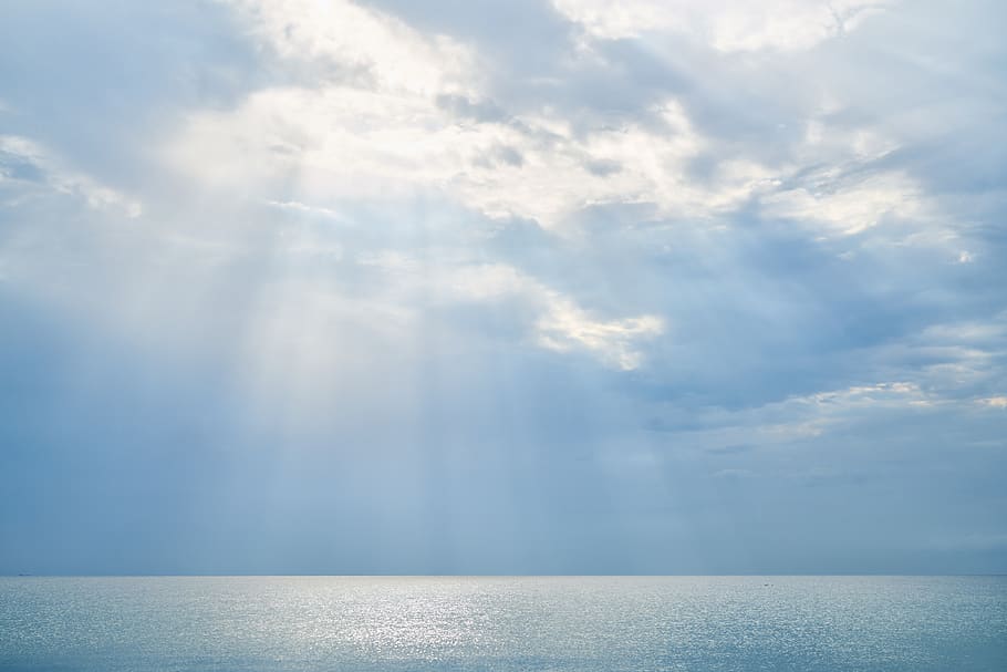 marine, landscape, light, solar, cloud, blue, reflection, air HD wallpaper