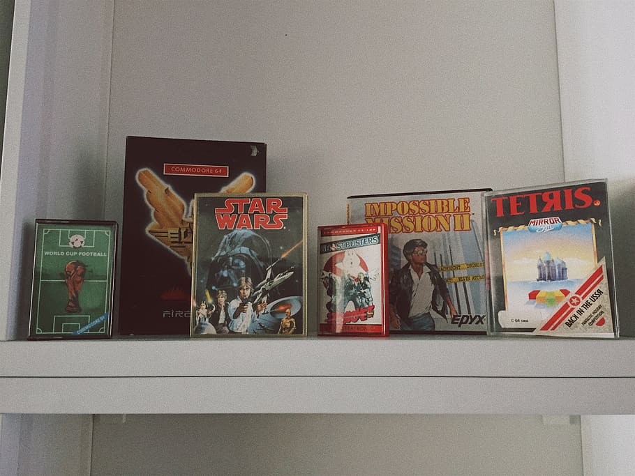 CD case lot, human, person, dortmund, germany, book, indoors HD wallpaper
