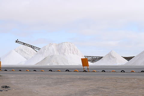 salt, saltpan, walvisbay, namibia, white, mining, africa, sky HD wallpaper