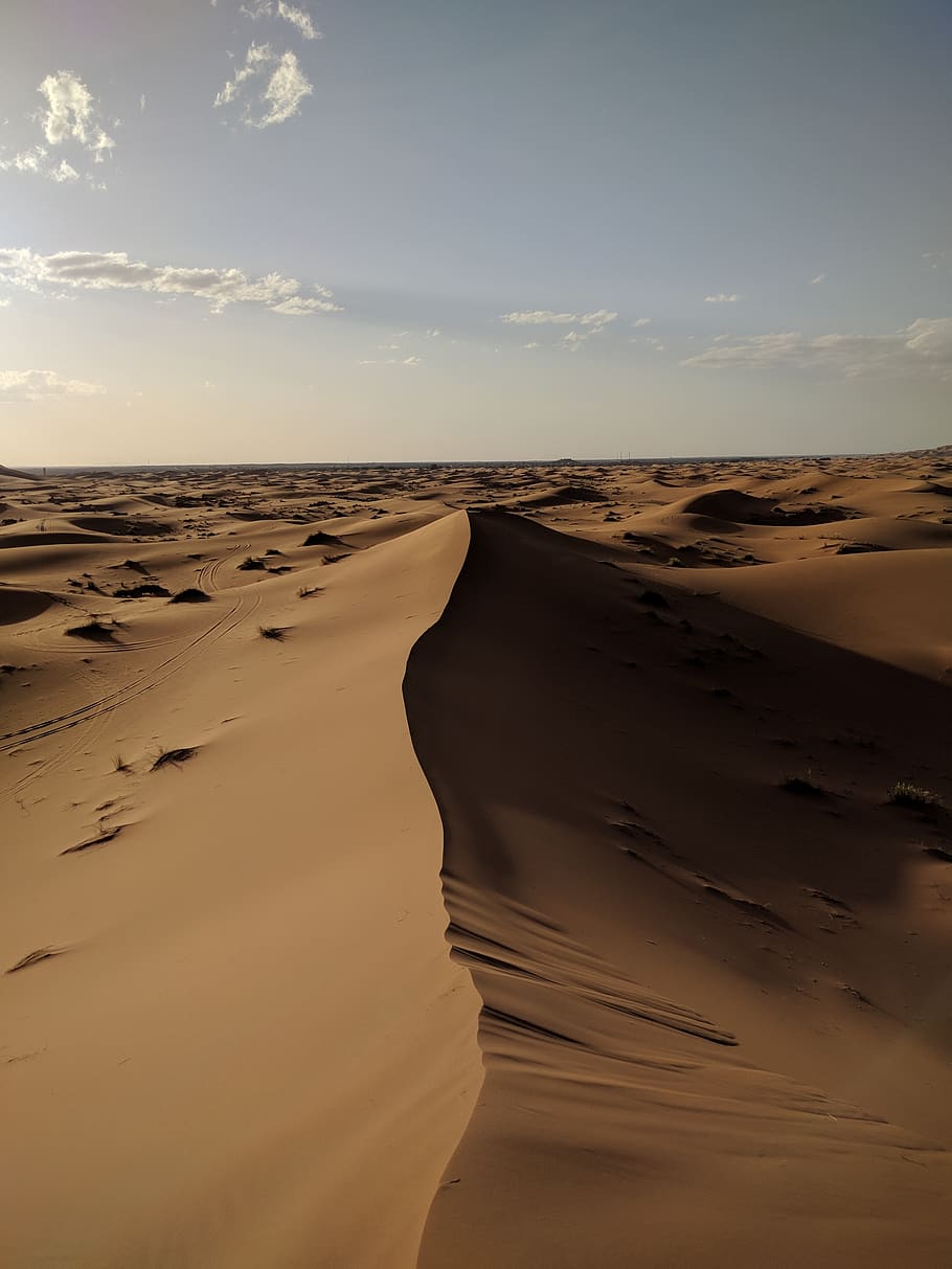 clear desert view during daytime, soil, outdoors, nature, sand HD wallpaper