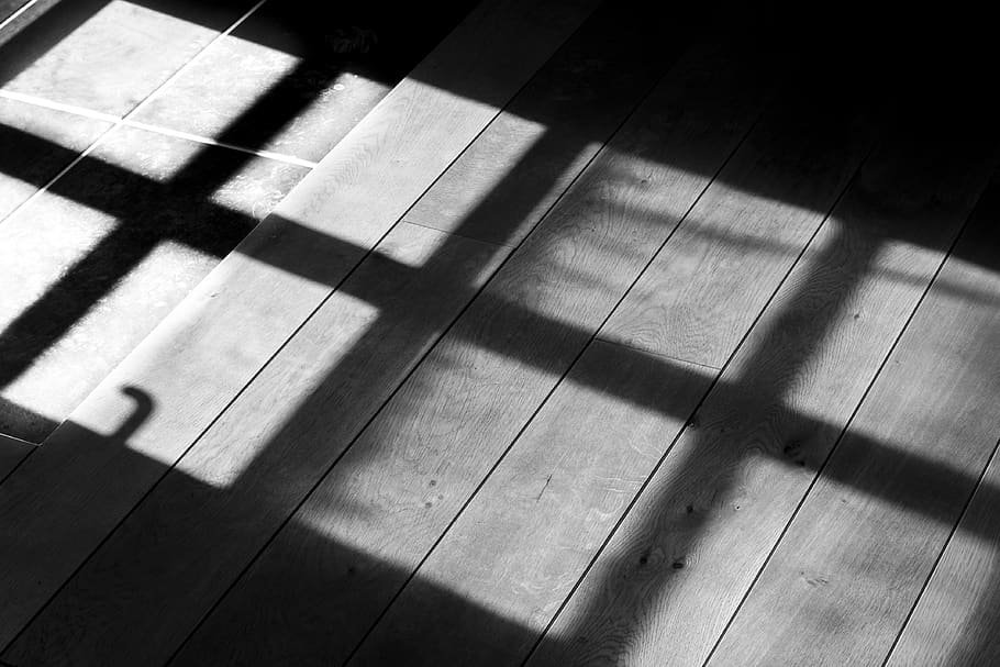 light, shadow, wood, floor, high contrast, sunrise, backdoor HD wallpaper