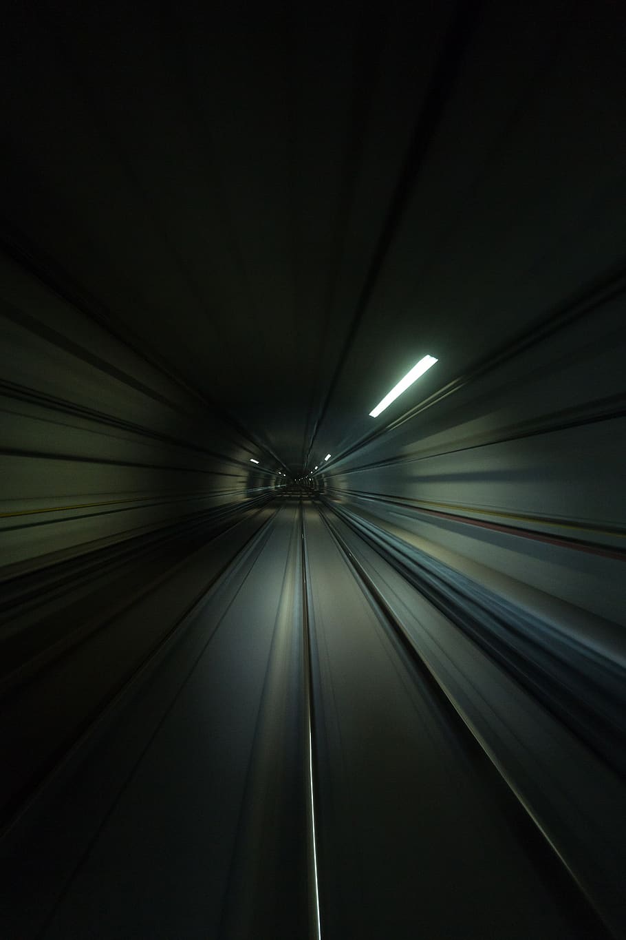 Time Lapse Photo of Tunnel, art, blur, dark, light, metro station, HD wallpaper