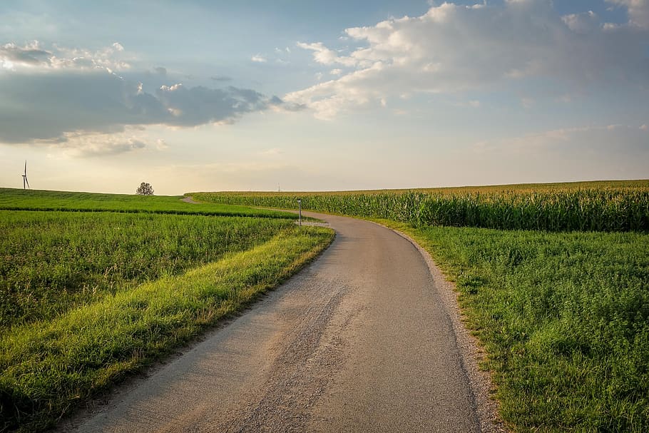 away, road, landscape, sky, target, nature, clouds, travel HD wallpaper