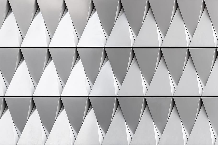 white and gray surface, pattern, shape, wall, grey, building, HD wallpaper