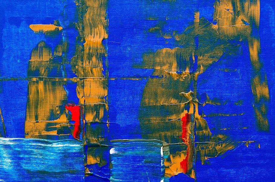 multicolored abstract painting, art, modern art, background, wallpaper HD wallpaper