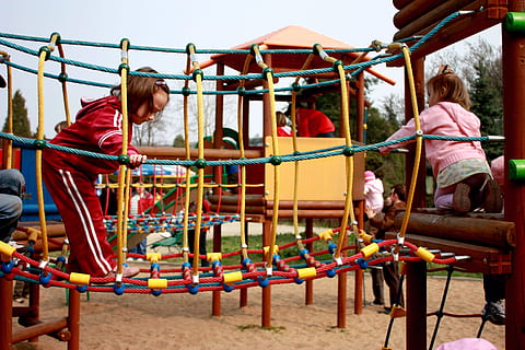 children, web, playground, game device, children's playground HD wallpaper