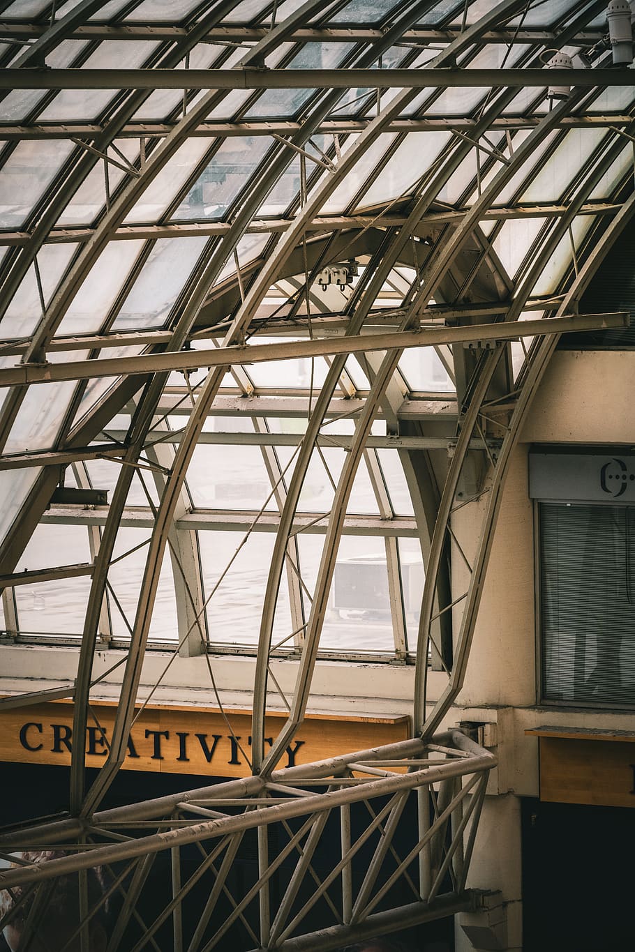 home decor, window, building, architecture, skylight, staircase, HD wallpaper