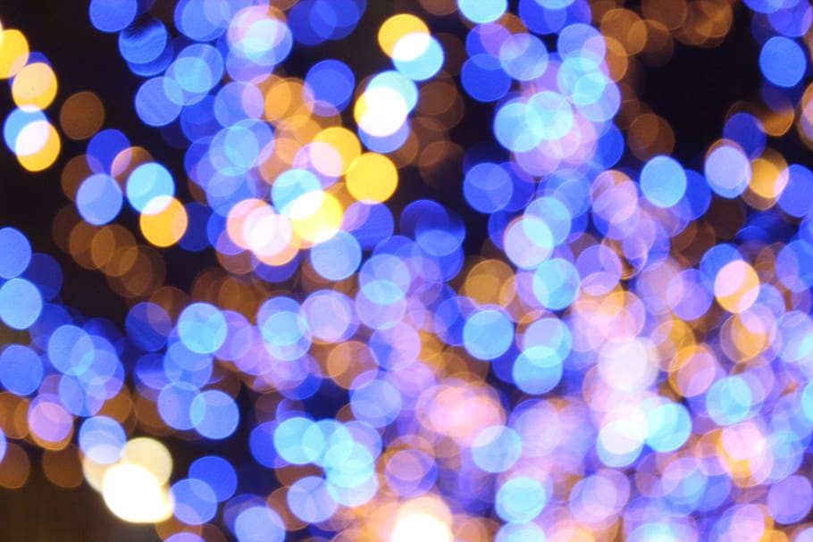 Bokeh Photography during Nighttime, blur, colorful, colourful HD wallpaper