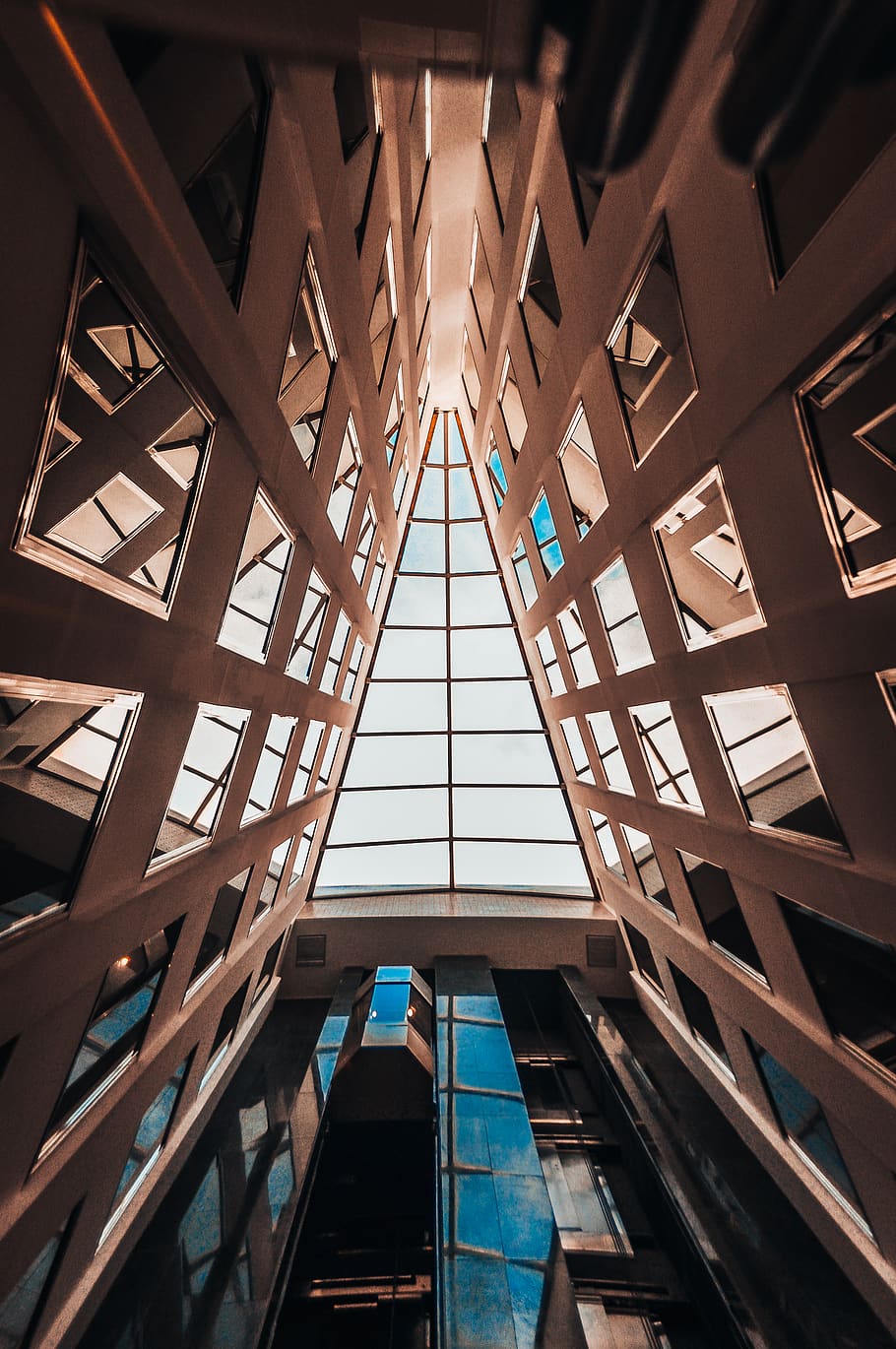 built structure, architecture, low angle view, indoors, no people HD wallpaper