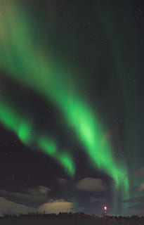 Northern lights, nature, outdoors, night, aurora, sky, green HD wallpaper