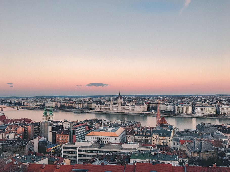 Cityscape of Budapest, Hungary, architecture, building, danube river HD wallpaper