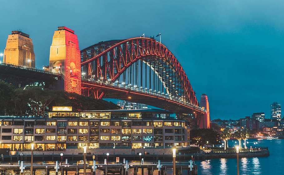 building, architecture, bridge, arch bridge, arched, town, metropolis HD wallpaper