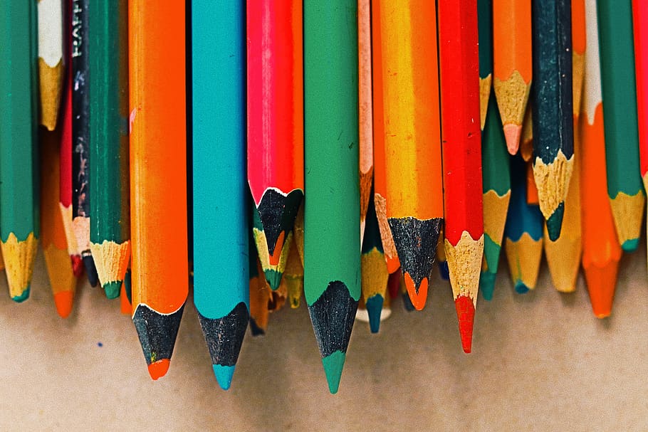 color, pencil, multi colored, variation, choice, creativity HD wallpaper