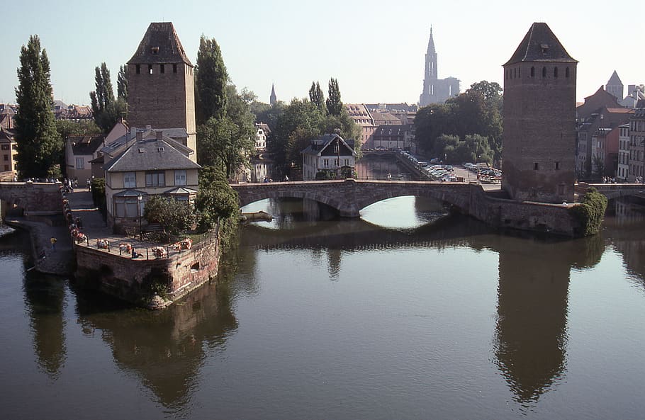 france, strasbourg, architecture, built structure, water, building exterior HD wallpaper