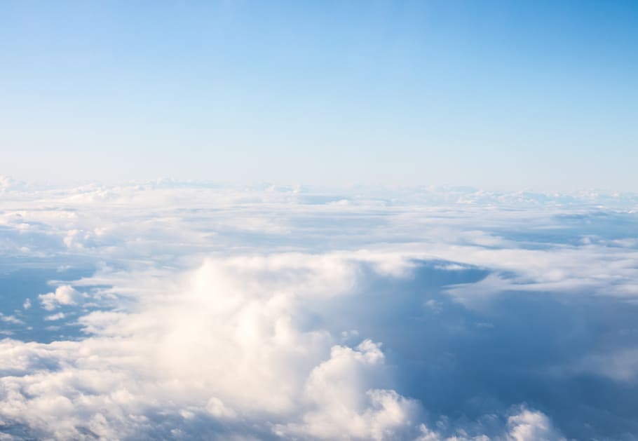 clouds, flying, sky, cloud - sky, beauty in nature, scenics - nature HD wallpaper