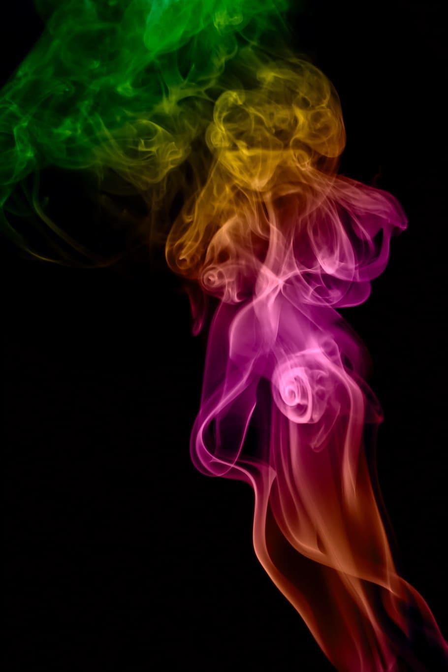 red, background, smoke, isolated, black, smooth, shape, abstract HD wallpaper