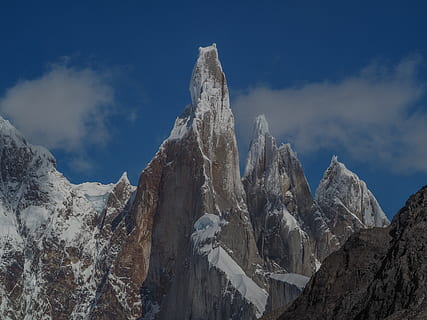 icy mountain scenery, outdoors, nature, mountain range, peak HD wallpaper