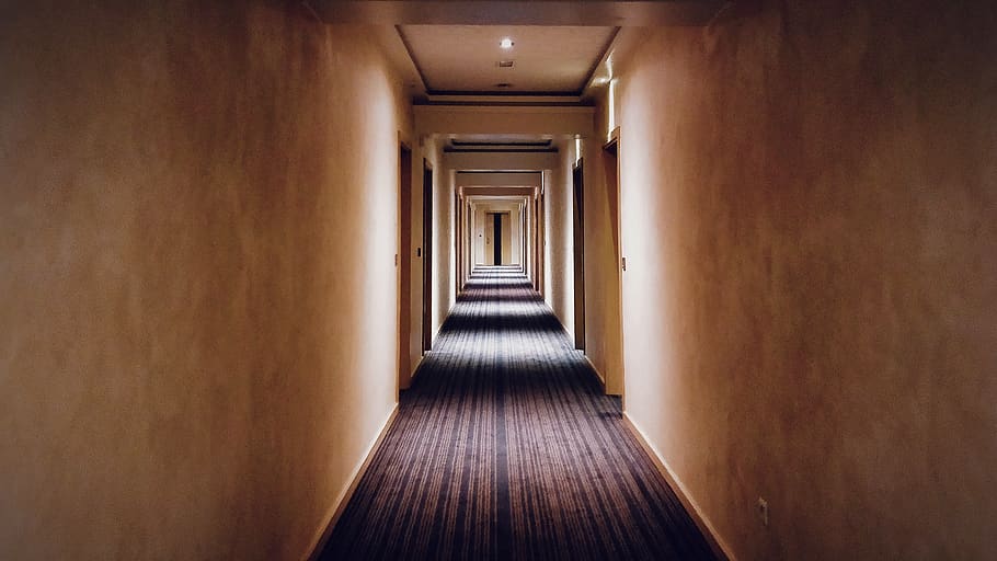 brown concrete room, flooring, corridor, bosnia and herzegovina HD wallpaper