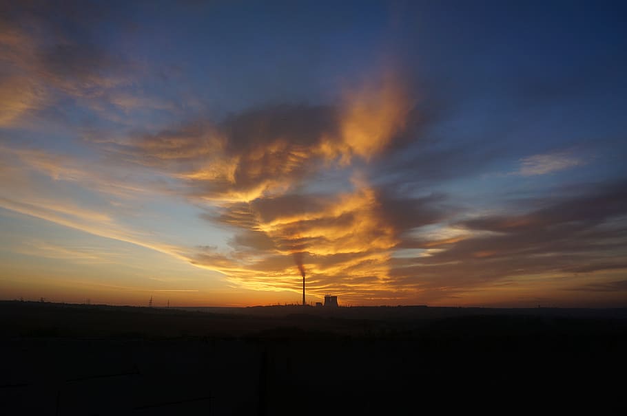 morning, dawn, landscape, clouds, lake, sky, sunset, cloud - sky HD wallpaper
