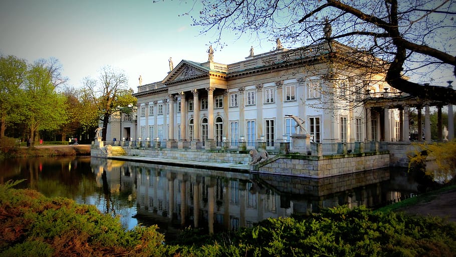 White House Beside Calm Body of Water, administration, architecture HD wallpaper