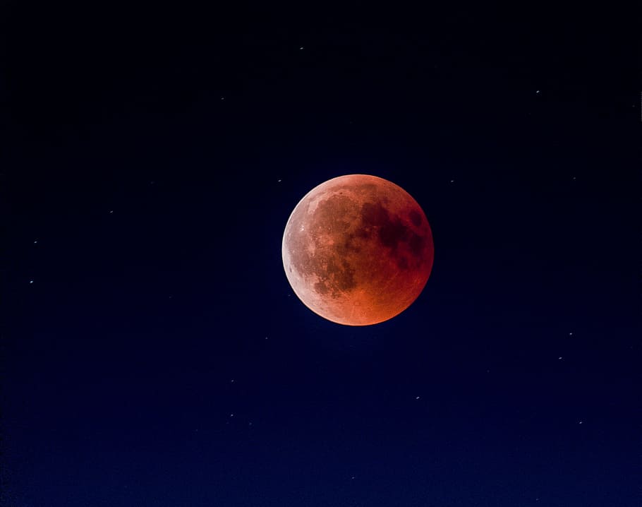 red moon, astronomy, astrophotography, star, tripod, adventure, HD wallpaper