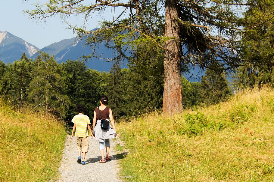germany, untergrainau, walking, summer, borisworkshop, mountains HD wallpaper