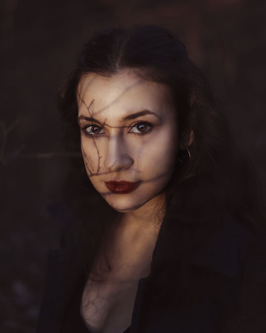 woman's face, portrait, looking at camera, one person, headshot HD wallpaper