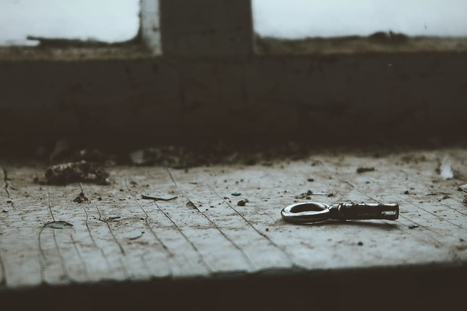 background, old, the abandoned, key, window sill, no people HD wallpaper