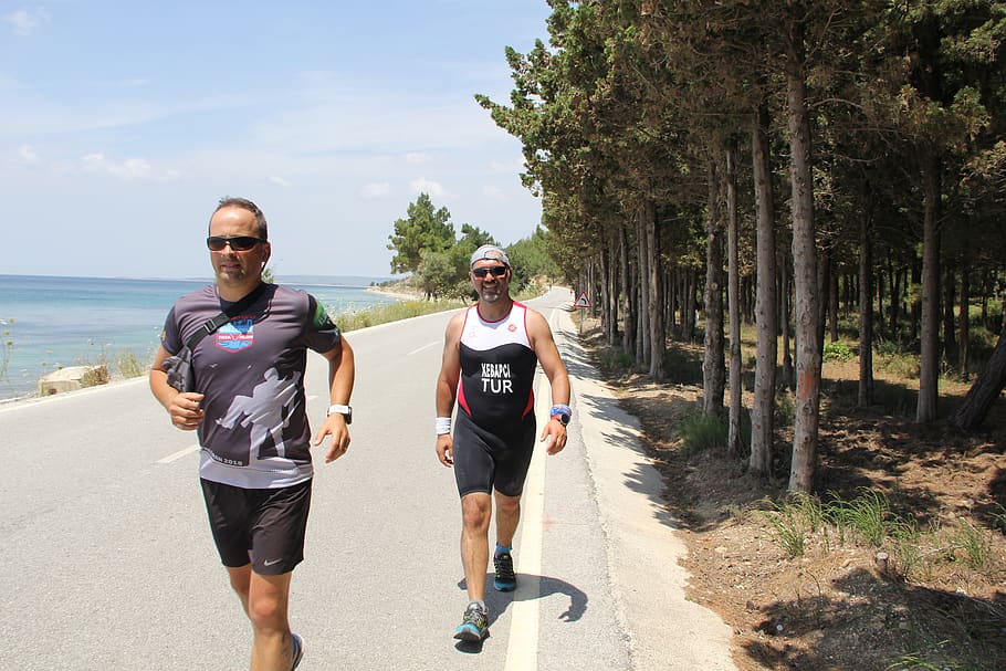 run, sport, summer, athletic, triathlon, ironman, race, competition HD wallpaper