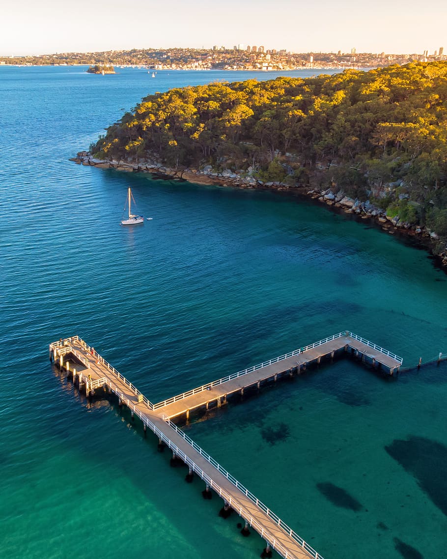 australia, sydney, water, sea, high angle view, transportation HD wallpaper
