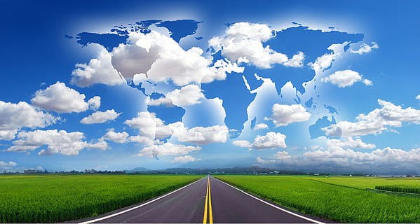 road, start, world, continents, globalization, beginning, intention HD wallpaper