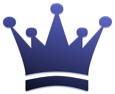 crown, silver, object, graphics, blue, communication, cut out HD wallpaper