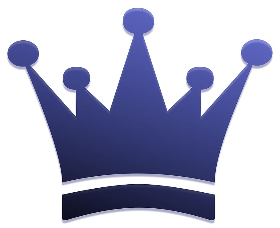 crown, silver, object, graphics, blue, communication, cut out HD wallpaper