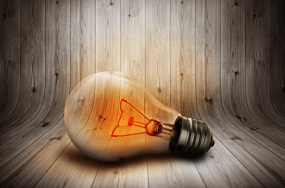 filament, light, bulb, object, glowing, wood - material, indoors HD wallpaper