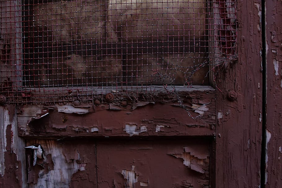 door, texture, wire, red, wood, old, vintage, antique, rustic HD wallpaper