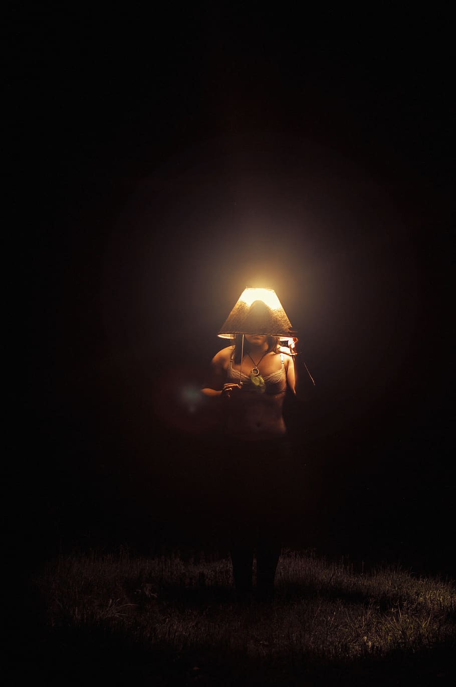 illuminated, night, one person, lighting equipment, full length HD wallpaper