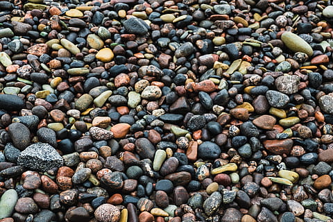 pebble, rock, child, kid, outdoors, water, river, nature, gravel HD wallpaper