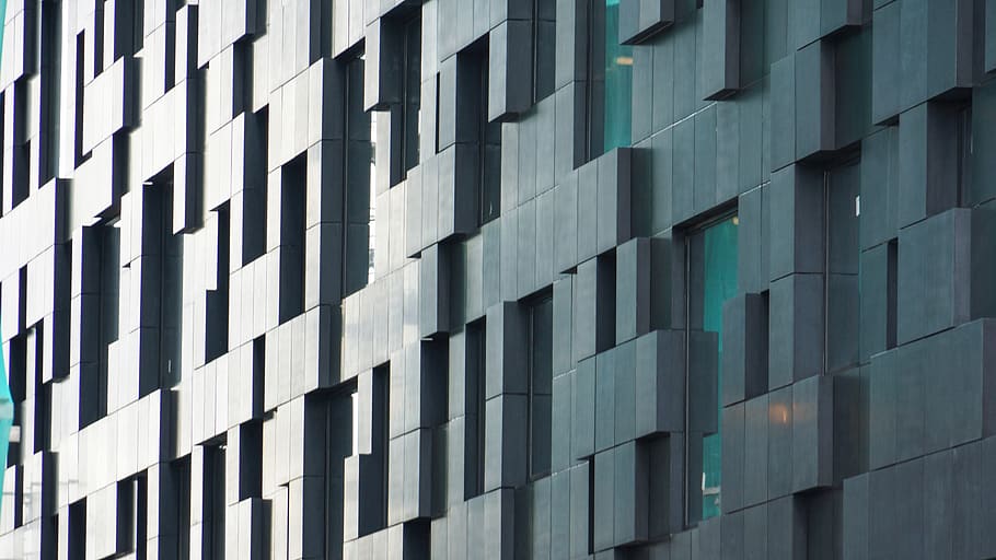 building, barcode, architecture, modern, scandinavia, built structure, HD wallpaper