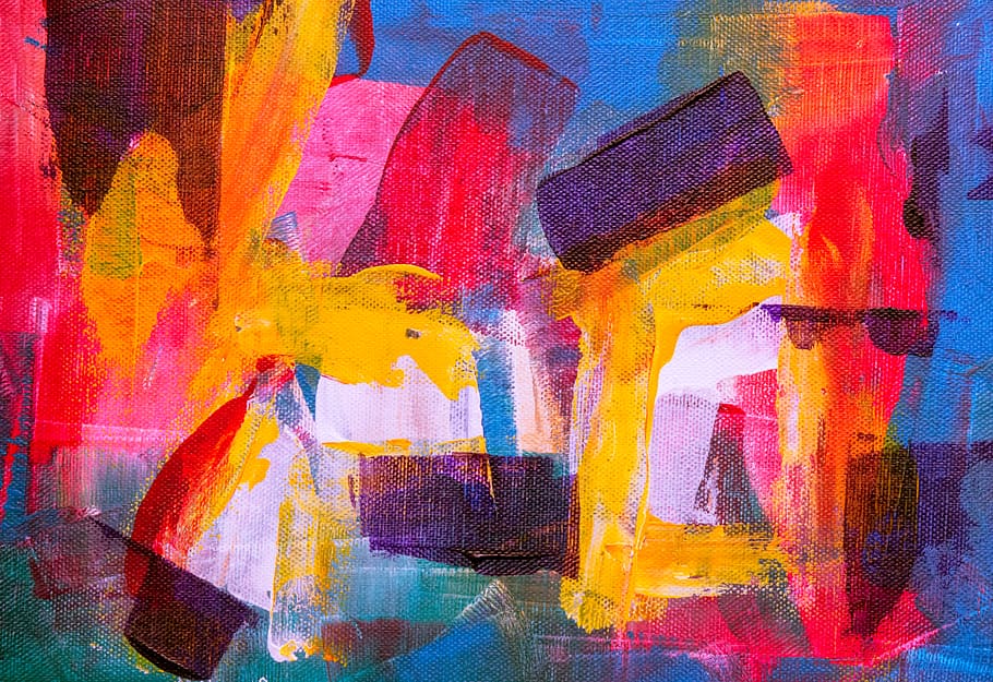 multicolored murale painting, modern art, advertisement, collage HD wallpaper