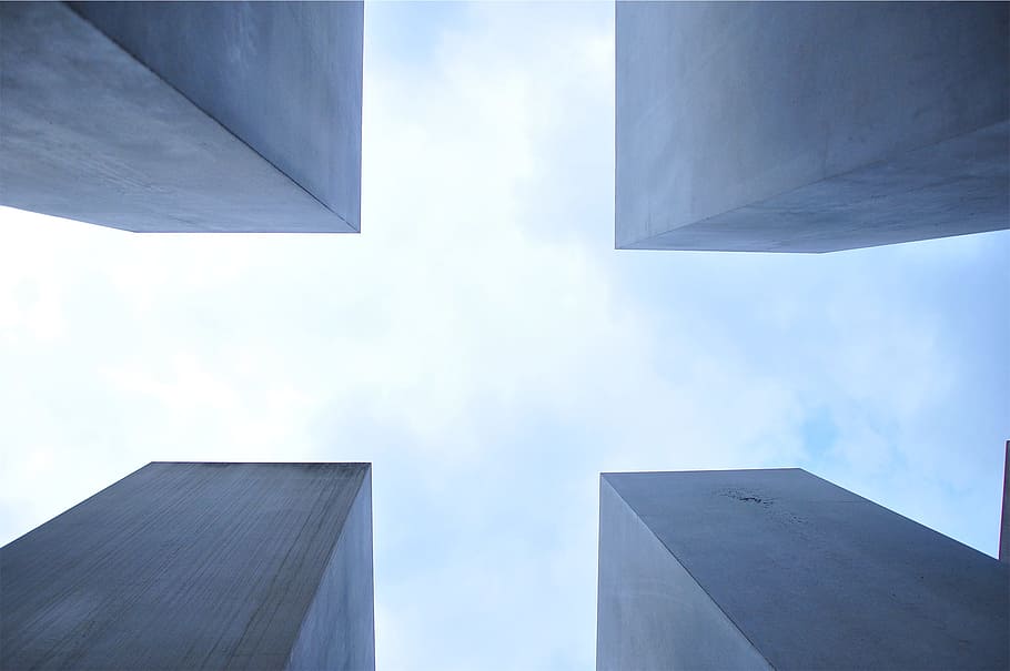sky, concrete, architecture, building exterior, low angle view HD wallpaper