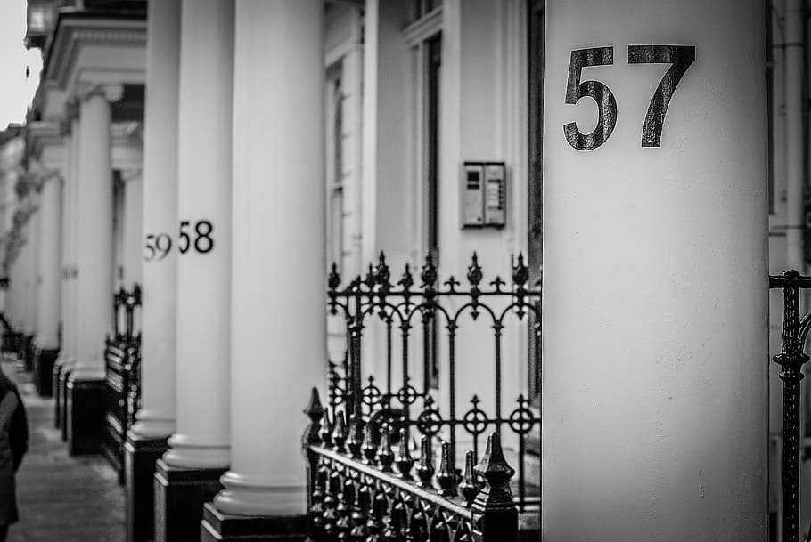 london, kensington, united kingdom, door, doors, numbers, door number, HD wallpaper