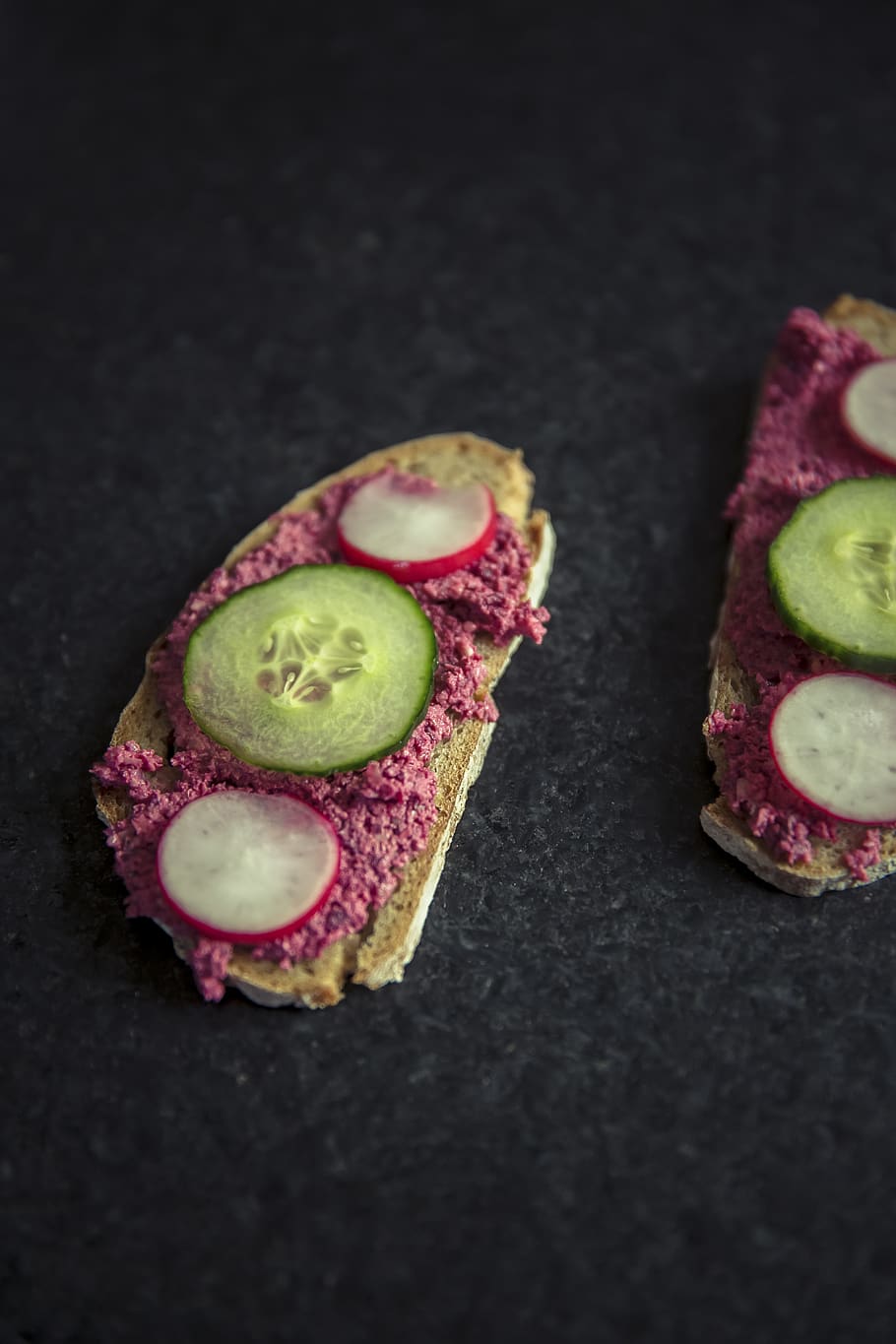 beet, beetroot, bread, bun, ciabatta, creme, cucumber, cuke HD wallpaper
