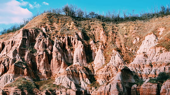 brown rock formation, outdoors, nature, mountain, valley, canyon HD wallpaper