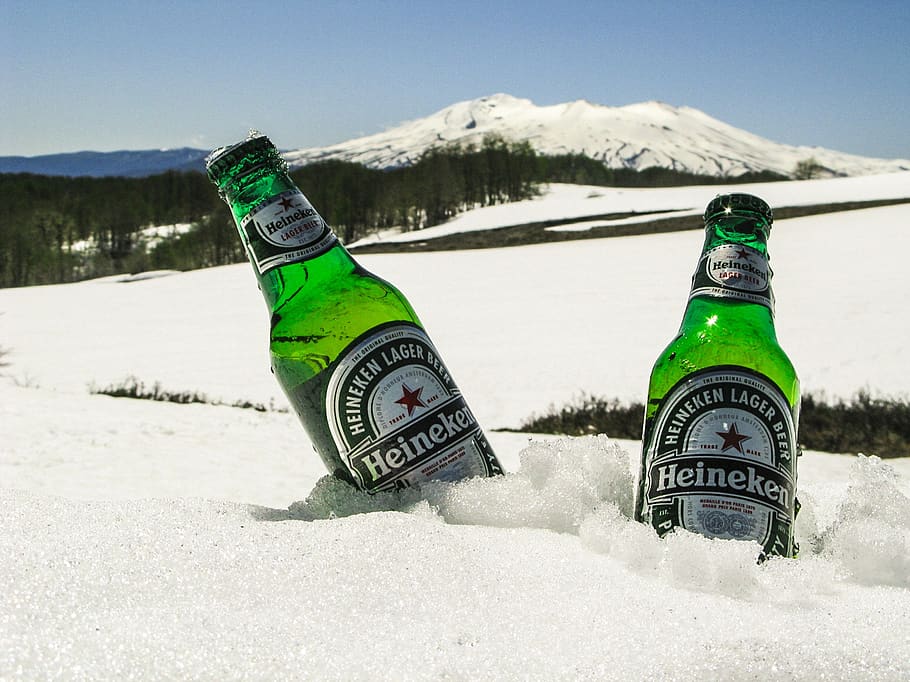 Heineken Wine Bottle, beer, beverage, bottles, cold, cool, drink HD wallpaper