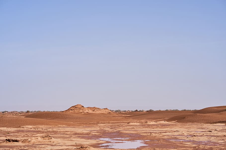 brown desert, nature, outdoors, soil, sand, ground, landscape, HD wallpaper