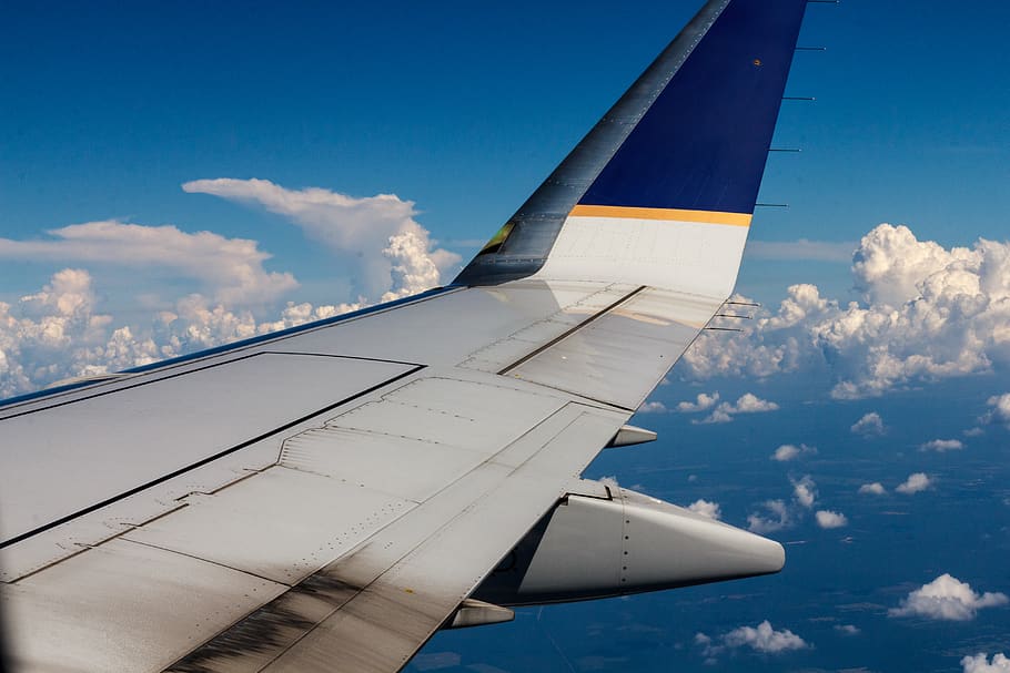 plane, sky, cloud - sky, air vehicle, mode of transportation HD wallpaper