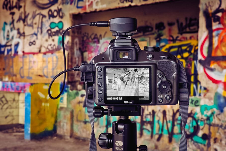 camera, colour, color, lost place, ruin, architecture, graffiti HD wallpaper