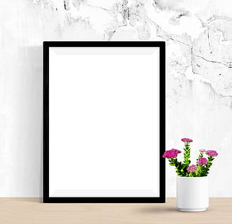 poster, frame, interior, mockup, wall, template, presentation HD wallpaper