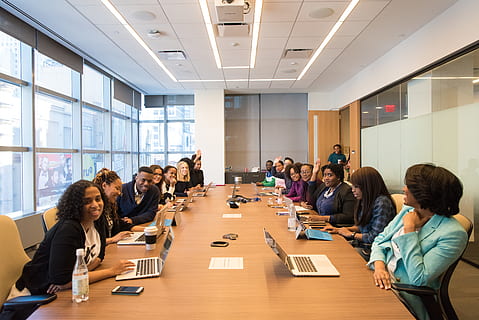 indian conference room with people